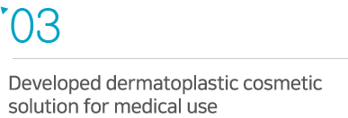 Developed dermatoplastic cosmetic 
solution for medical use